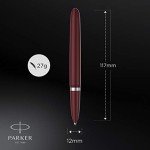 PARKER Fountain Pen, Fine Point, Burgundy CT