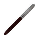 PARKER Fountain Pen, Fine Point, Burgundy CT