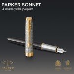 PARKER Sonnet Premium Fountain Pen with Gold Trim