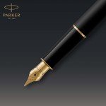 Parker Sonnet Matte Black Fountain Pen with Gold Trim