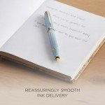 PARKER IM Turquoise Green Fountain Pen with Gold Trim