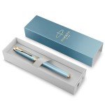 PARKER IM Turquoise Green Fountain Pen with Gold Trim