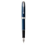 PARKER Sonnet Blue Lacquer Fountain Pen with Palladium Trim