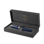 PARKER Sonnet Blue Lacquer Fountain Pen with Palladium Trim
