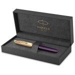 PARKER 51 Deluxe Fountain Pen - Plum & Gold
