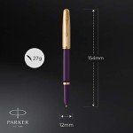 PARKER 51 Deluxe Fountain Pen - Plum & Gold
