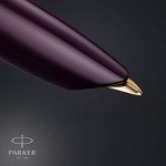 PARKER 51 Deluxe Fountain Pen - Plum & Gold
