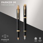 Parker IM Duo Black & Gold Pen Gift Set