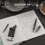PARKER IM Premium Black Fountain Pen, Fine Nib