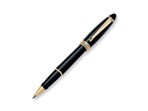 Aurora Ipsilon Black Rollerball Pen - AU-B71N