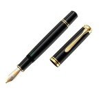 Pelikan M1000 Black Fountain Pen, Medium Point