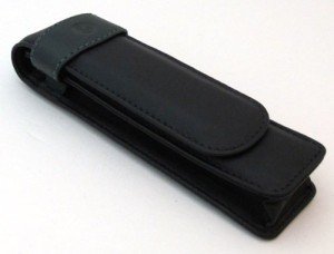 Pelican Green Leather Pen Case for Two