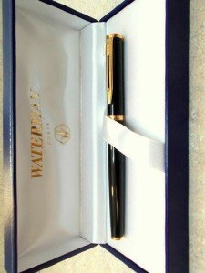 Waterman Preface Black Rollerball Pen with Gold Trim
