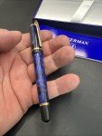 Elegant Waterman Phileas Blue Marble Ballpoint Pen
