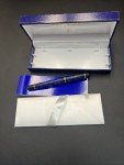 Elegant Waterman Phileas Blue Marble Ballpoint Pen