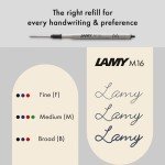 Lamy 2000 Black Ballpoint Pen with Stainless Steel Clip