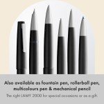 Lamy 2000 Black Ballpoint Pen with Stainless Steel Clip