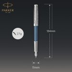 PARKER Sonnet Fountain Pen - Blue Satin & Chrome