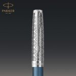 PARKER Sonnet Fountain Pen - Blue Satin & Chrome