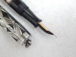 Vintage Waterman 452 1/2 V Silver Filigree Fountain Pen