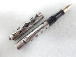 Vintage Waterman 452 1/2 V Silver Filigree Fountain Pen