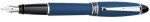 Aurora Ipsilon Satin Blue Fountain Pen - Extra Fine