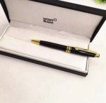 Mont Blanc Meisterstück Vintage Black Gold Accent Pen