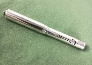 Waterman Sterling Silver Vintage Fountain Pen with Gold Nib