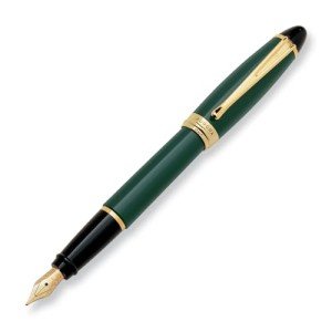 Aurora Ipsilon Green Resin Fountain Pen, Medium Point