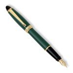 Aurora Ipsilon Green Resin Fountain Pen, Medium Point