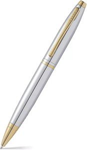 Cross Calais Chrome and Gold Ballpoint Pen