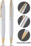 Cross Calais Chrome and Gold Ballpoint Pen