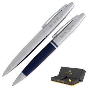 Personalized Cross Calais Double Ballpoint Pen Set