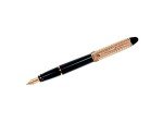 Aurora Ipsilon Rose Gold Fountain Pen with Quadra Pattern