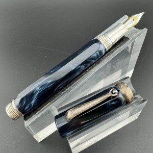 Montegrappa Micra Navy Blue Fountain Pen, 18K Nib