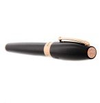 Montegrappa Fortuna Black Fountain Pen - Rose Gold Trim