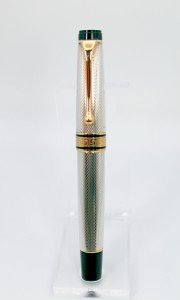Aurora Optima Riglessi Sterling Silver Fountain Pen