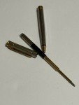 Waterman Sterling Silver Ballpoint Pen with Gold Trim