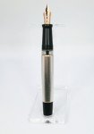 Aurora Optima Riglessi Sterling Silver Fountain Pen