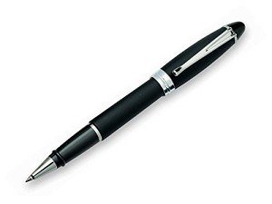 Aurora Ipsilon Satin Black Rollerball Pen