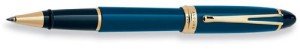 Aurora Ipsilon Deluxe Blue Gold Trim Rollerball