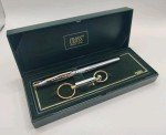 Vintage Cross Silver and Gold Pen and Key Ring Set