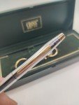 Vintage Cross Silver and Gold Pen and Key Ring Set