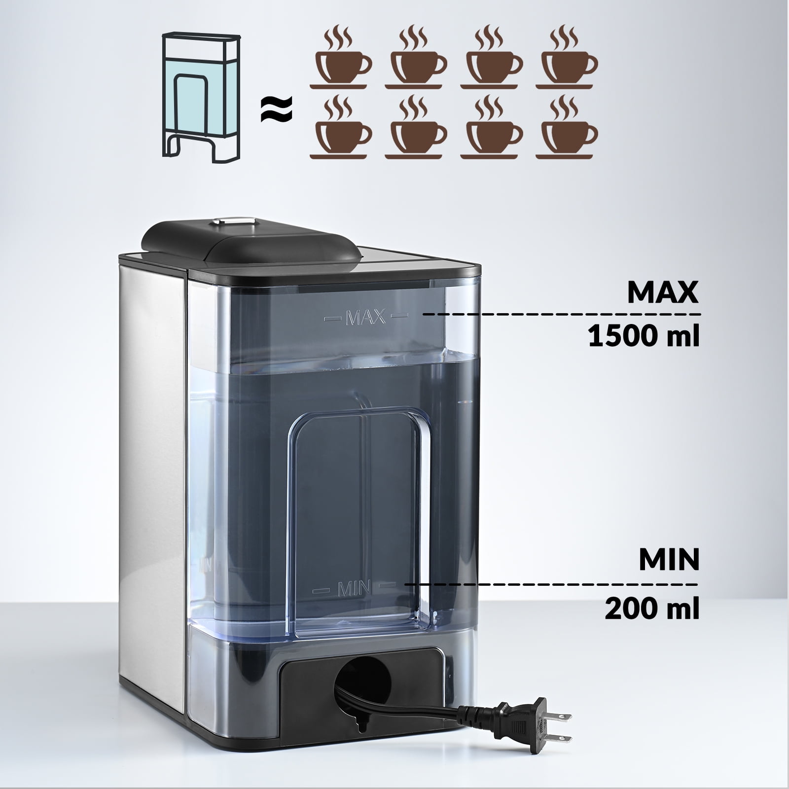 Mecity 3-in-1 Single Serve Coffee Maker