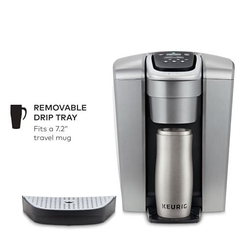 Keurig K-Elite Single-Serve Coffee Maker, Brushed Silver