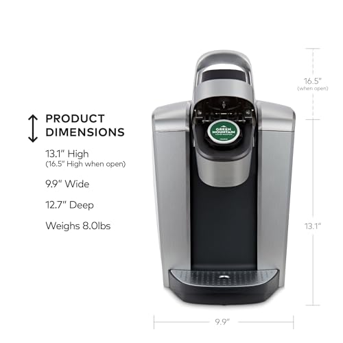 Keurig K-Elite Single-Serve Coffee Maker, Brushed Silver