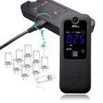 iBACheck High-Accuracy Breathalyzer with 10 Mouthpieces