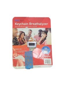 Portable Keychain Alcohol Breathalyzer with BAC Test