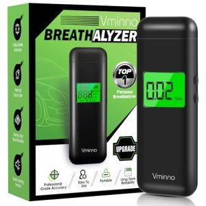 Vminno Rechargeable Personal Alcohol Breathalyzer Tester