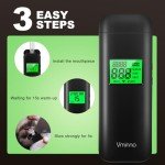 Vminno Rechargeable Personal Breathalyzer with Memory